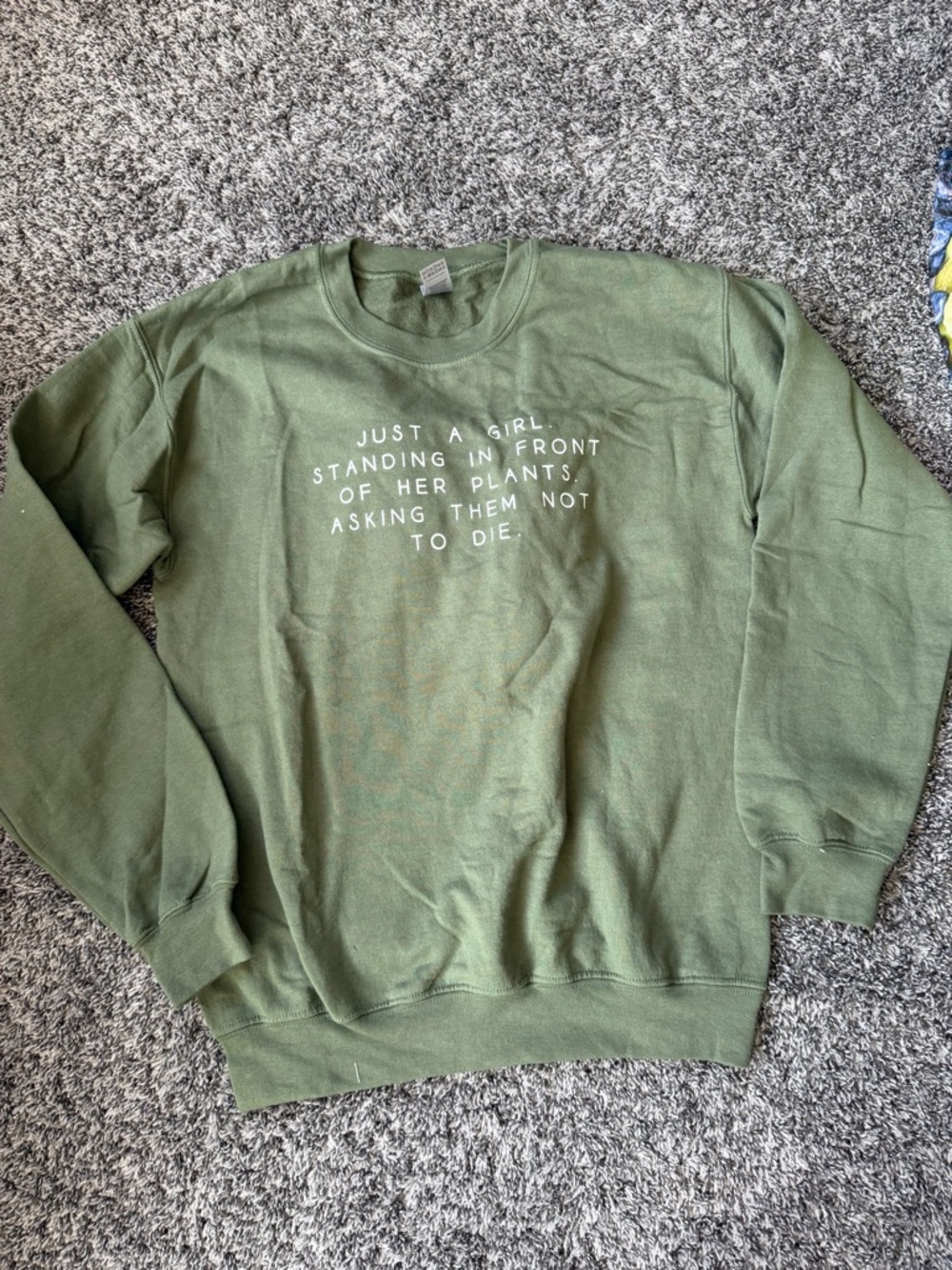 Green Plant Gildan Crewneck